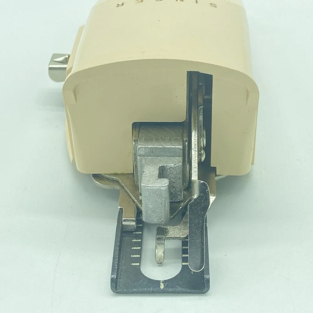 Singer Buttonholer Sewing Machine Attachment 1960 In Green Case Vintage Retro